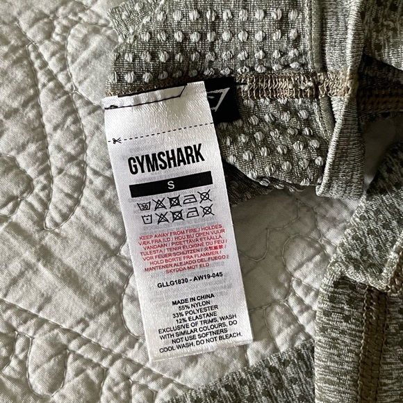 Gymshark Seamless Leggings in Heathered Olive Sz Small Activewear - Picture 3 of 3